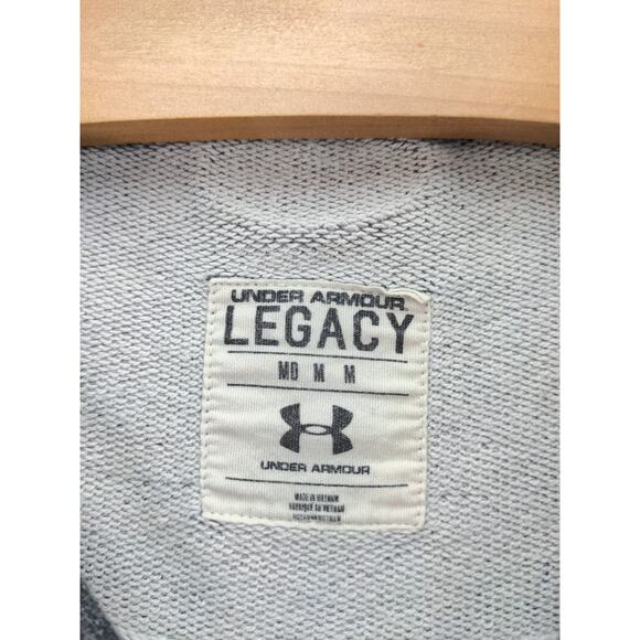 Womens Under Armour Legacy Sweatshirt Size M Gray East 33rd St - Picture 7 of 9